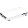 Plymor Clear Acrylic Beveled Corner-Cut Rectangular Display Base, 6" W x 4" D x 0.75" H, Pack of 3 view 1