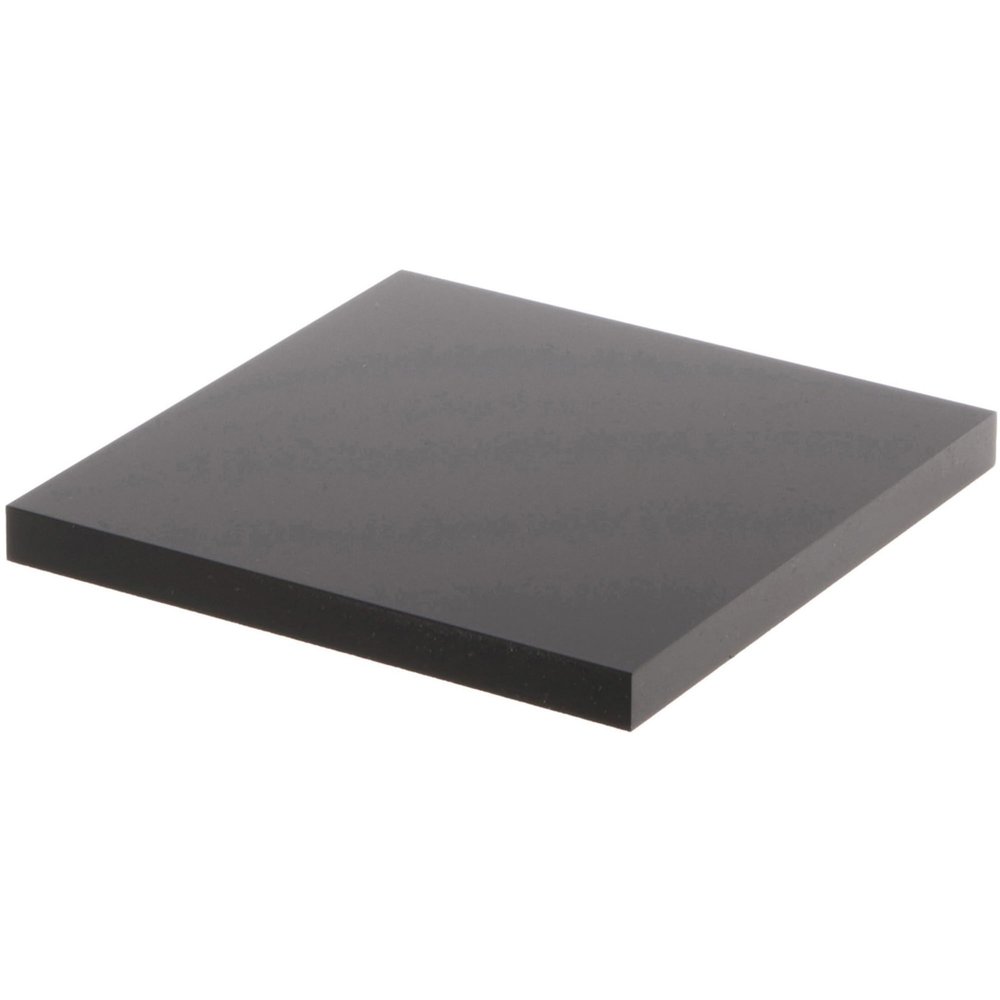 Plymor Black Square Acrylic Display Base, 4" W x 4" D x 0.375" H, Pack of 12