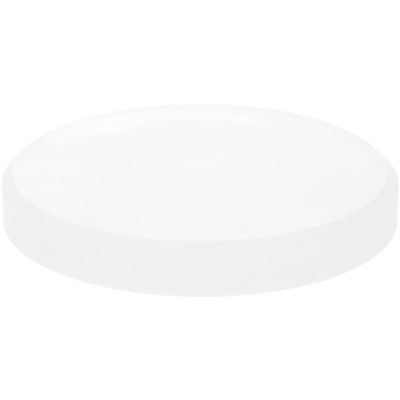 Plymor Frosted Acrylic Beveled Round Display Base, 7" W x 7" D x 1" H, Pack of 2