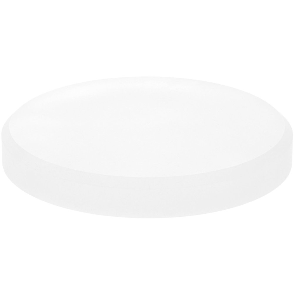 Plymor Frosted Acrylic Beveled Round Display Base, 7" W x 7" D x 1" H, Pack of 2