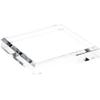 Plymor Clear Acrylic Square Beveled Display Base, 4" W x 4" D x 0.75" H, Pack of 12 view 1