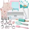 Tovla Jr. Kids Baking Gift Set with Storage Case - Unicorn Baking Gift Set for Kids-Real Cooking Utensils for Cookie, Cupcakes and Decorating view 1