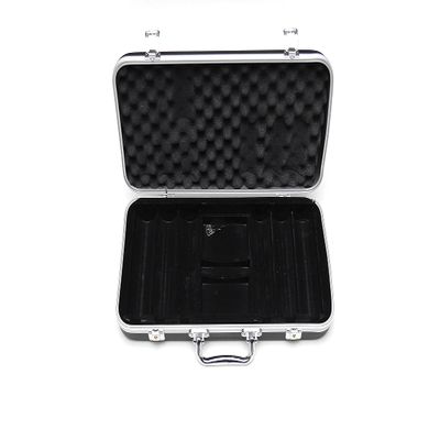 HAN'S DELTA Monte Carlo Poker Club Chip Set 14 Gram for Texas Hold'em, Blackjack, Casino Gambling with Black ABS Case, Cards, Dealer Button (Choose 300 or 500 Chips Set) (Case Only (Holds 300 Chips))