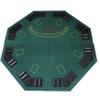 HAN'S DELTA 48" Octagon Folding Poker Table Top, 8 Player Casino Texas Hold'em Poker Layout with Carrying Case view 1