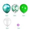 24PCS Jungle Safari Dinosaur Balloons Theme Party Supplies- Green White Latex Balloons with Green Confetti Balloon Ideal for Baby Shower Summer Party Pool Hawaiian Boy Birthday Engagement Wedding view 2