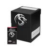 BCW Large Gaming Card Deck Case - Holds up to 100 Sleeved Cards  Black  4 Pack view 1
