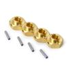 RCLions 12mm Wheel Hex Hubs Heavyweight Brass 5mm Thickness Spacer for Axial scx10 iii AXI03004,AXI03007 Upgrades 1/10th RC Crawler Car view 1