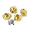 RCLions 12mm Wheel Hex Hubs Heavyweight Brass 5mm Thickness Spacer for Axial scx10 iii AXI03004,AXI03007 Upgrades 1/10th RC Crawler Car view 3
