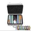 HAN'S DELTA Monte Carlo Poker Club Chip Set 14 Gram for Texas Hold'em, Blackjack, Casino Gambling with Black ABS Case, Cards, Dealer Button (Choose 300 or 500 Chips Set) (300 Chips Set) view 1