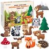 CiyvoLyeen Woodland Animals Craft Kit Kids DIY Crafting and Sewing Set Woodland Animals Felt Plushie for Girls and Boys Educational Beginners Sewing Set Sewing Kits for Kids Age 8 9 10 11 12 view 1