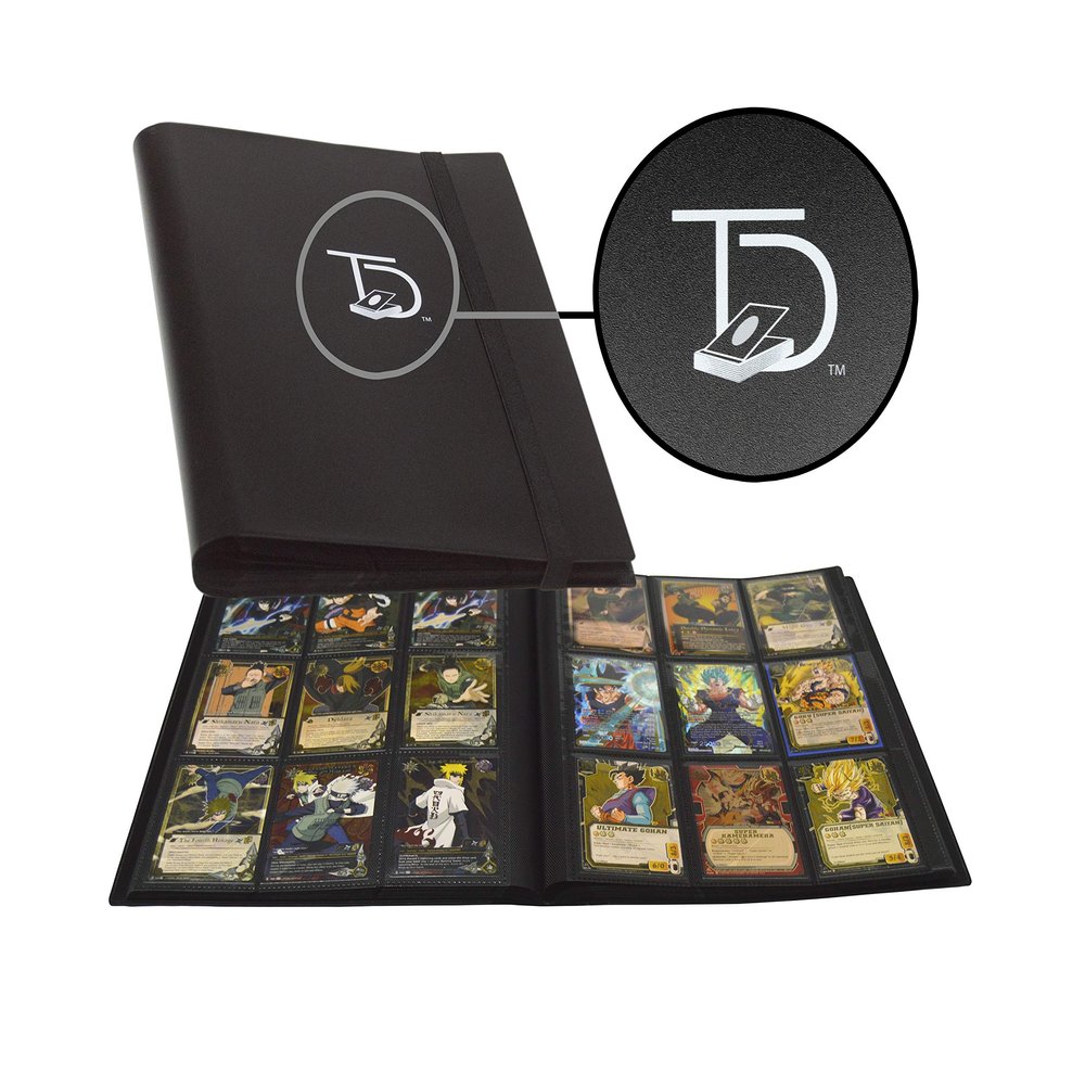 TopDeck 500 Card Pocket Folder Pro | 9 Pocket Trading Cards Album | Side Load Sleeves | MTG/Yugioh/TCG Folder | Trading & Sports Holder |