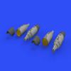 Eduard EDU648574 1/48 Brassin UB-32A-24 Rocket Bullet Pod, Pack of 4, Plastic Model Parts view 2