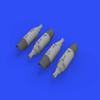 Eduard EDU648574 1/48 Brassin UB-32A-24 Rocket Bullet Pod, Pack of 4, Plastic Model Parts view 3