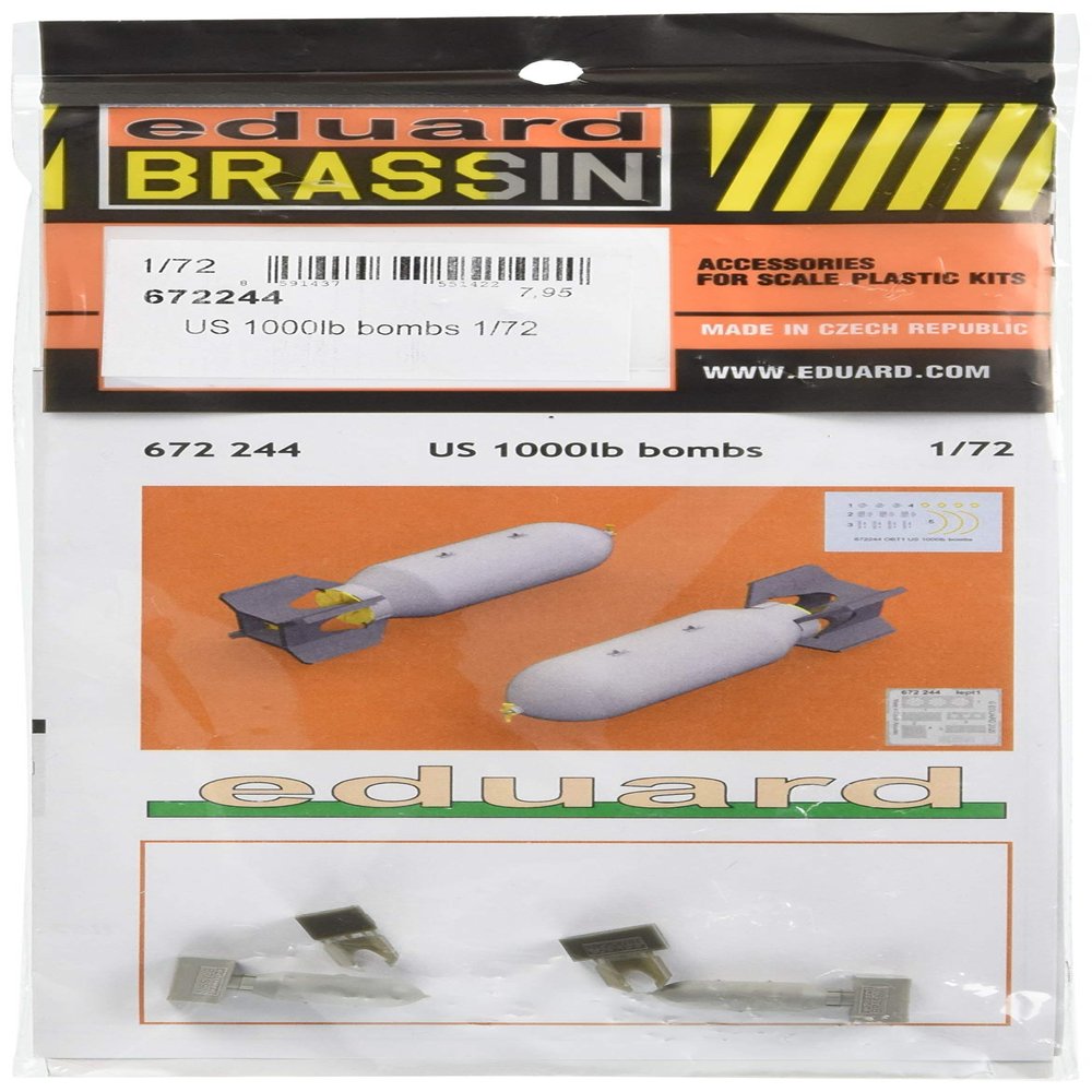 Eduard EDB672244 Brassin 1:72-US 1000lb Bombs