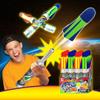 JA-RU Large Pump Rocket Launcher for Kids (1-Pack) Handheld Air-Powered Foam Rocket Launcher Toy. Soft Foam Rocket for Outdoor Play, Party Favors & Birthday Gifts. 673-1A view 2