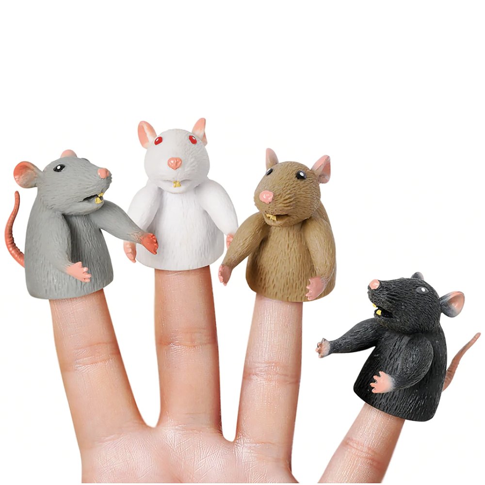 Accoutrements Finger Rats 4 Piece Finger Puppet Set