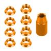 FEICHAO 8Pcs Radio Transmitter Switch Fixed Nut & Installation Spanner for RadioLink Futaba JR for Frsky Remote Control T8FG T14SG T18sz T16sz (Golden) view 1