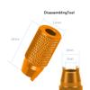 FEICHAO 8Pcs Radio Transmitter Switch Fixed Nut & Installation Spanner for RadioLink Futaba JR for Frsky Remote Control T8FG T14SG T18sz T16sz (Golden) view 2