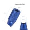 FEICHAO 8Pcs Radio Transmitter Switch Fixed Nut & Installation Spanner for RadioLink Futaba JR for Frsky Remote Control T8FG T14SG T18sz T16sz (Blue) view 2