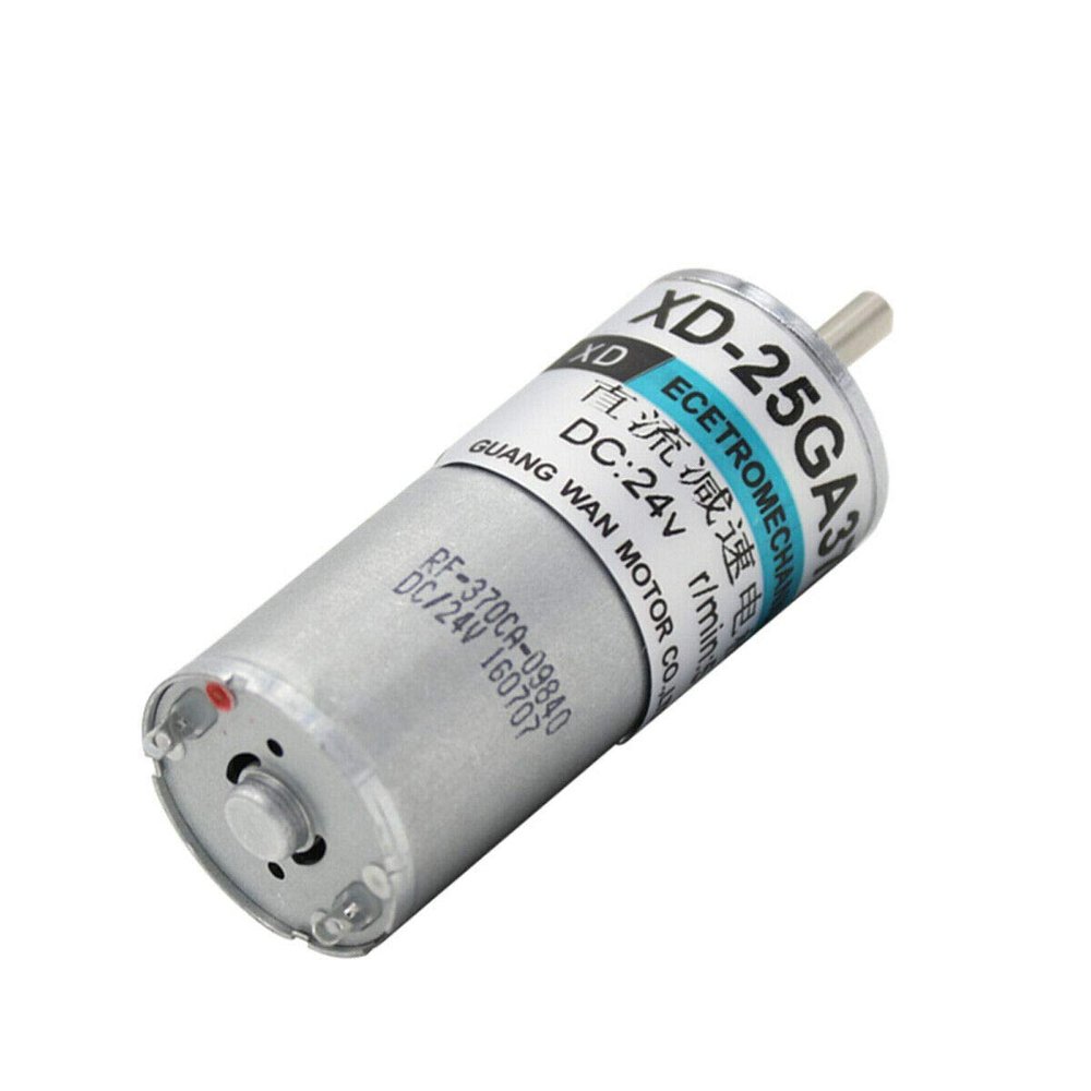 25GA370 DC 24V 5W 30RPM Mini DC Gear Motor with Metal Gearbox CW/CCW for DIY Robot (DC24V, 30r/min)
