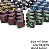 50pcs Assorted D10 Opaque Black with Black Dice Bag 10 Sides Dice for Tabletop RPG World of Darkness Vampire (0-9) view 2