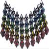 50pcs Assorted D10 Opaque Black with Black Dice Bag 10 Sides Dice for Tabletop RPG World of Darkness Vampire (0-9) view 3