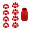 FEICHAO 8Pcs Transmitter Fixed Nut & Installation Spanner Compatible with RadioLink Futaba JR for Remote Control T8FG T14SG T18sz T16sz (Red) view 1