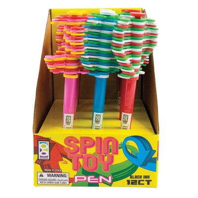 Raymond Geddes Spin Toy Topper Pens (Pack of 12)