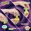 IPIDIPI TOYS Spineez Light Up Spinning Tops  12-Pack LED Spinner Toys, Easter Basket Stuffers for Kids, Birthday Party Favors, Goodie Bag Stuffers, School Prizes for Boys & Girls  Blue view 2