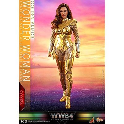 Hot Toys Wonder Woman with Golden Wing Armor 1984 Wonderwoman (Deluxe Version) MMS578 Movie Masterpiece Series Collectible Beautiful Action Figure Gal Gadot Ready to Ship