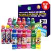 Lucky Lady Bingo Daubers Made with Dab-O-Ink, Sunsational and Dab-O-Ink Dazzle Glitter Combo Gift Set  3 oz. 18 Pack, Versatile Ink Daubers - Bingo Markers for Adults and Seniors view 1
