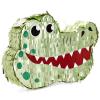 BLUE PANDA Alligator Pinata - Small Green 16.5 x 11.5 x 3 In - Pinata for Kids Safari, Animal Party Decor & Alligator Party Supplies view 1