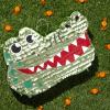 BLUE PANDA Alligator Pinata - Small Green 16.5 x 11.5 x 3 In - Pinata for Kids Safari, Animal Party Decor & Alligator Party Supplies view 3