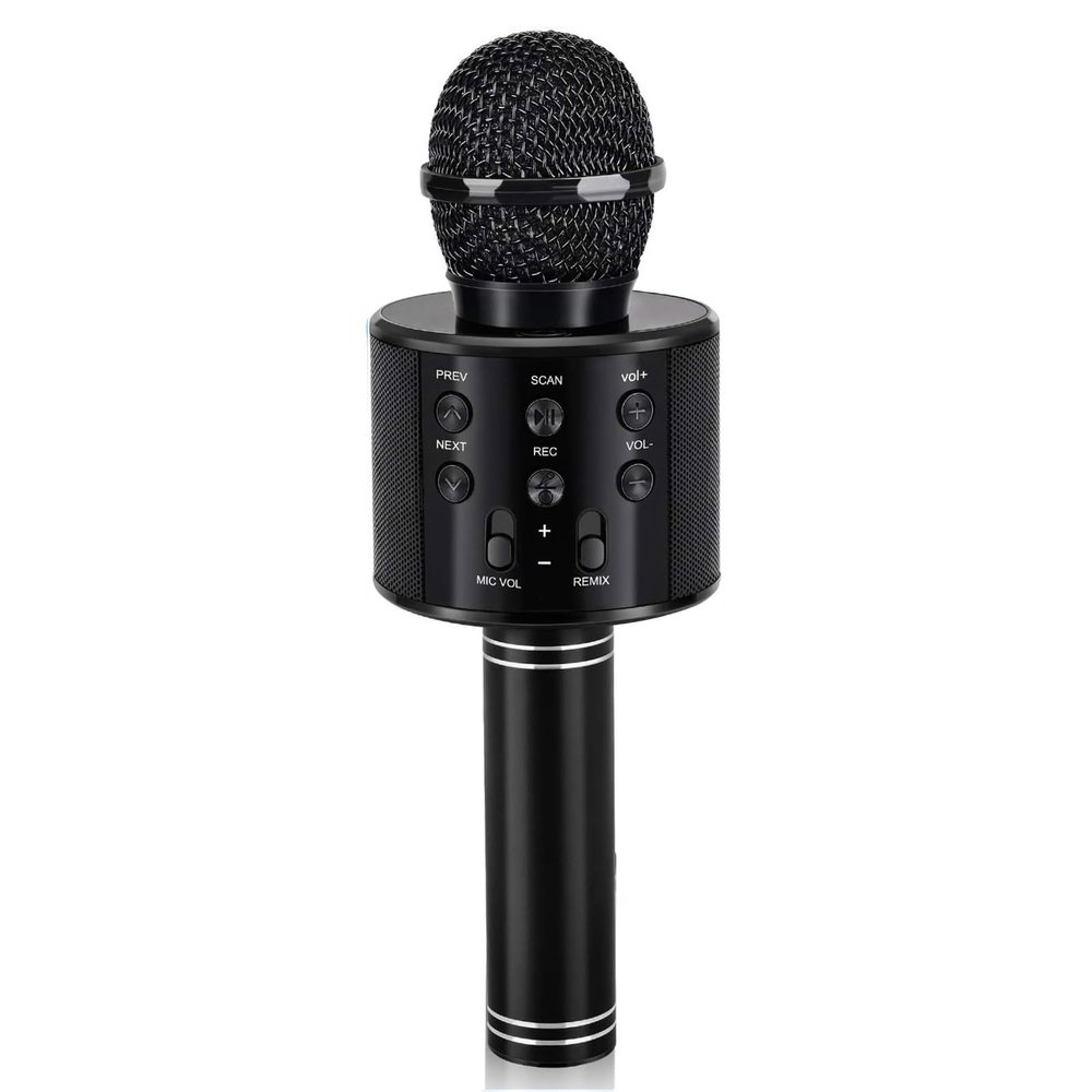 Dodosky Kids Toys Age 3-12, Karaoke Microphone for Kids Birthday Presents Gifts for 5 6 7 8 9 10 11 12 Year Old Girls Boys Toys for 4-11 Year Old Girl Boy Teen - Black