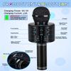 Dodosky Kids Toys Age 3-12, Karaoke Microphone for Kids Birthday Presents Gifts for 5 6 7 8 9 10 11 12 Year Old Girls Boys Toys for 4-11 Year Old Girl Boy Teen - Black view 3