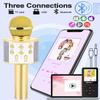 Dodosky Gifts for 4 5 6 7 8 9 10 11 12 Year Old Girls, Handheld Karaoke Microphone for Kids Fun Toys for 4-13 Year Old Girls Birthday Gifts for 5-13 Year Old Girls Boys Teens - Gold view 4