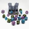 3 Pack 25mm Giant DND Dice Set for Dungeons and Dragons D&D RPG Pathfinder Role Playing Game Blue Green Purple Oversize Polyhedral Dice with Bag view 3