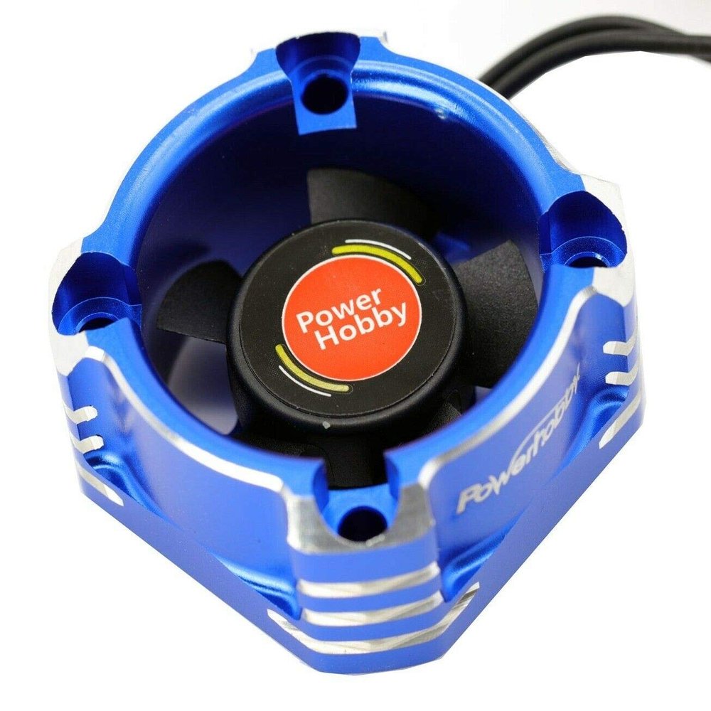 Powerhobby 30MM Booster High Speed Aluminum RC Cooling Fan 28K (Blue)