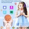 Dodosky Toys for Girls Age 5-12, Wireless Bluetooth Karaoke Microphone for Kids Popular Toys for 5 6 7 8 9 10 11 12 Year Olds Girls Boys Best Gifts for 5-12 Year Olds Girl Boy Teen - Champagne view 2