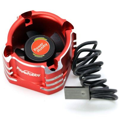 Powerhobby 30MM Booster High Speed Aluminum RC Cooling Fan 28K (Red)