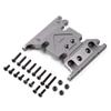 Metal Gearbox Mount Transmission Holder for 1/10 RC Crawler Axial SCX10 II 90046 90047 90075-1 Set Grey Silver view 1