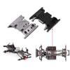 Metal Gearbox Mount Transmission Holder for 1/10 RC Crawler Axial SCX10 II 90046 90047 90075-1 Set Grey Silver view 2