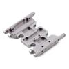 Metal Gearbox Mount Transmission Holder for 1/10 RC Crawler Axial SCX10 II 90046 90047 90075-1 Set Grey Silver view 4