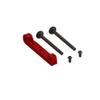 ARRMA Front Upper Aluminum Suspension Mount CNC, Red: EXB, ARA330659 view 1