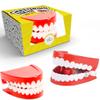 The Dreidel Company Wind Up Teeth Chomping & Chattering Teeth Toys for Kids Birthday Party Favors, Novelty and Gag Gifts, 2.5" Inches (Single) view 1