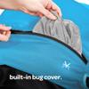 Larktale Sun Canopy Set for The Caravan Stroller/Wagon, Freshwater Blue view 4