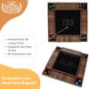 WE Games Custom Image Printed 4 Player Shut The Box Game with Lid, Walnut Stained Wood, Large Coffee Table Size 14 Inches, Personalized Dice Board Games, Perfect for Home or Bar view 3