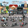 1110 PCS SWAT City Police Set Cop Car Building Set with Helicopter, Boat, Police Station, Mobile Command Center Truck Toys in 25 Different Models, Gifts for 6 Plus Year Old Kids Boys view 2