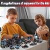 1110 PCS SWAT City Police Set Cop Car Building Set with Helicopter, Boat, Police Station, Mobile Command Center Truck Toys in 25 Different Models, Gifts for 6 Plus Year Old Kids Boys view 3