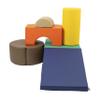 FDP SoftScape Playtime and Climb Multipurpose Playset for Infants, Toddlers 10m-2yrs For Crawlers and Little Builders, Learn Gross Motor Skills at Home or Daycare (6-Piece)- Navy/Orange 12364-NVOR view 3